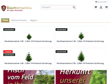 Tablet Screenshot of baumversand.de